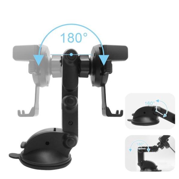 Esoulk One Touch Dashboard Windshield Car Mount Phone Holder-Black ...