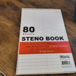 80 Ct. 6" X 9" White Paper Gregg Ruled Steno Book photo review