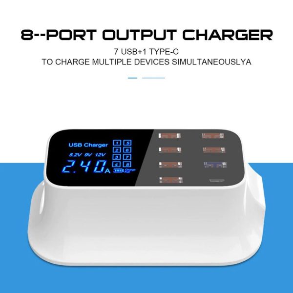 Multi-Port USB Charger Station Type C - The CEO Creative