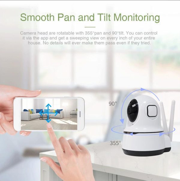 Wireless 1080p Security Camera – Motion Alert, Night Vision
