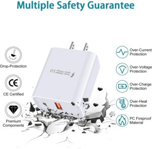 Quick Charge 3.0, 18W 3Amp USB Wall Charger