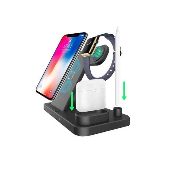 10W 4 In 1 Fast Wireless Charging Station