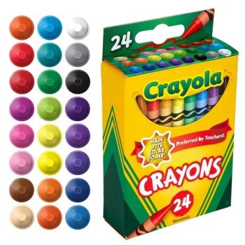 Crayola Classic Crayons, Assorted Colors, Back To School, 24 Count ...