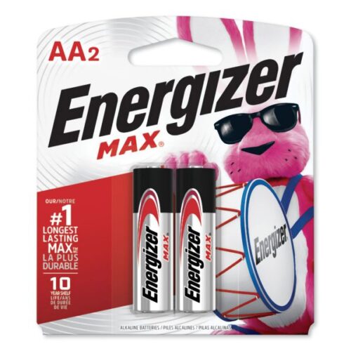 Energizer MAX Alkaline AA Batteries, 1.5V, 2Pack