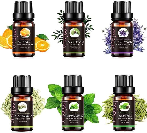 Flower Essential Oils Pack 6 Bottles The CEO Creative