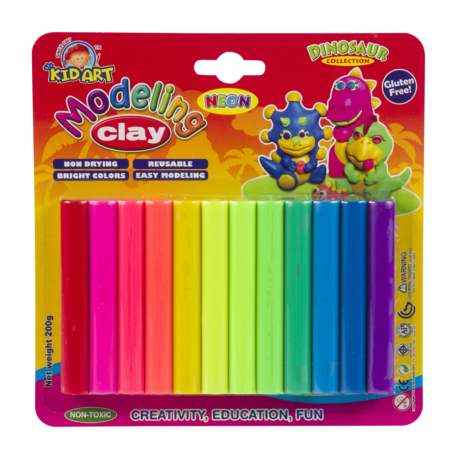 12ct Kid Art Modeling Clay Set- Assorted Colors - The CEO Creative