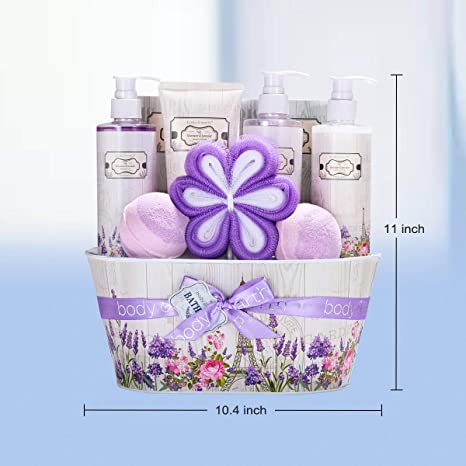 Body & Earth Rosewater & Lavender 10 Pieces Gifts Set