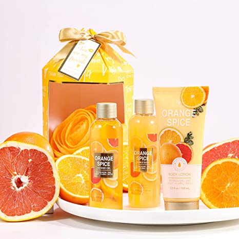 Body & Earth Orange Spice 4 Pieces Gifts Set