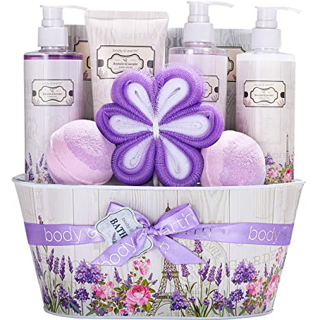 Body & Earth Rosewater & Lavender 10 Pieces Gifts Set