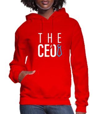 The CEO Women’s Hoodie Red