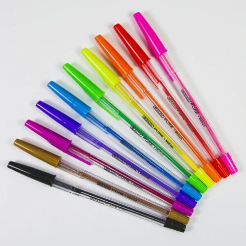 10 Pure Neon Color Stick Pen