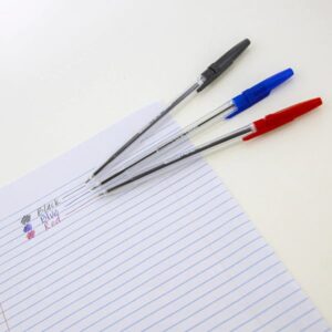 Pure Assorted Color Stick Pen (12/Pack)
