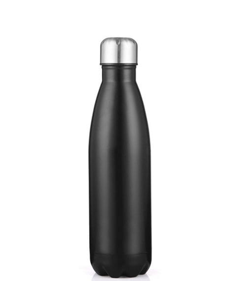 17oz Stainless Steel Water Bottle Triple-Insulated Black