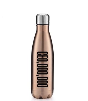 CEO,OOO,OOO 17oz Water Bottle Rose Gold