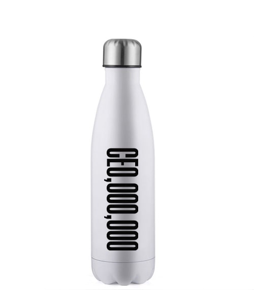 CEO,OOO,OOO 17oz Water Bottle White