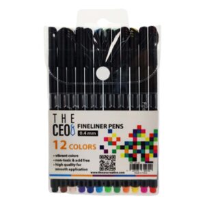 Fineliner Color Pens Set of 12