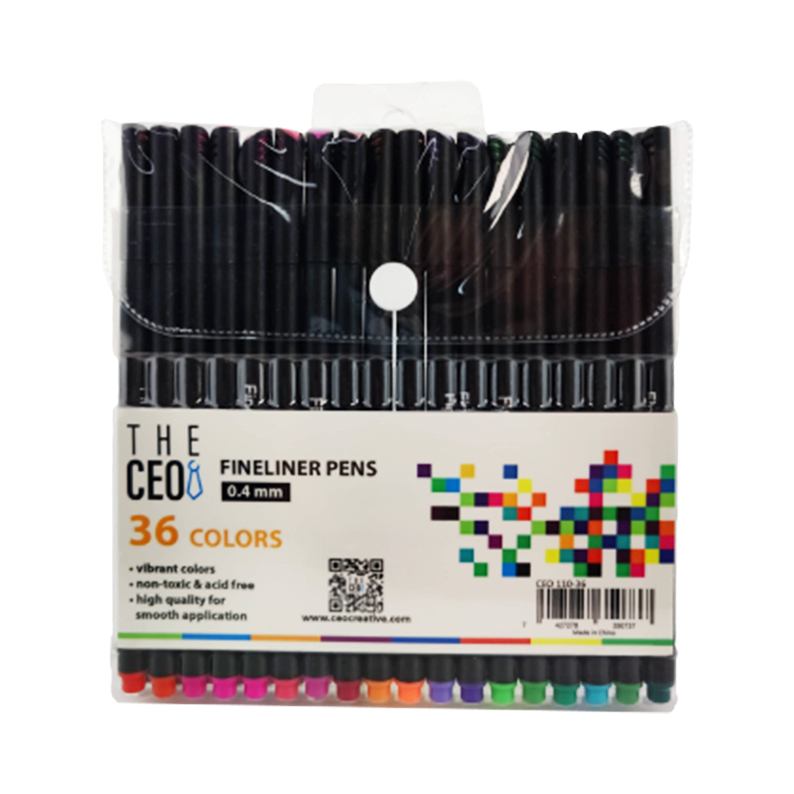 Pack of 1 Fineliner Pens 0.4mm Fine Tip Marker Drawing Color Pens