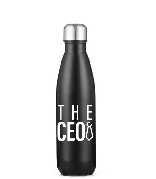 The CEO 17oz Stainless Steel Water Bottle Black