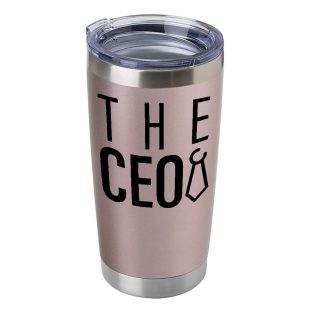 The CEO 20 Ounces Insulated Vacuum Sealed Tumbler Rose Gold