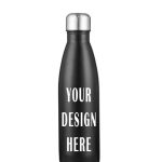Customizable 17oz Stainless Steel Water Bottle Black