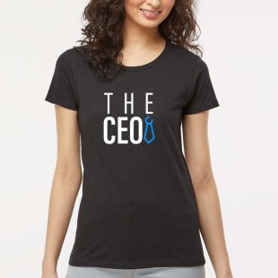 The CEO Women's Short Sleeve T-shirt Regular Fit Black