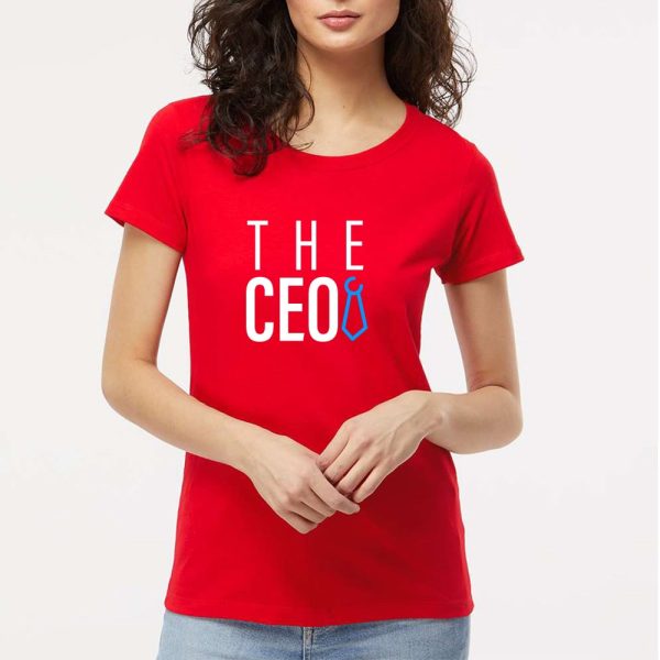 The CEO Women's Short Sleeve T-shirt Regular Fit Red