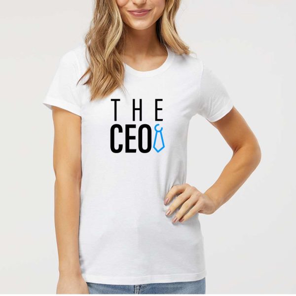 The CEO Women's Short Sleeve T-shirt Regular Fit White