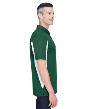Harriton Men's Side Blocked Micro-Pique Polo