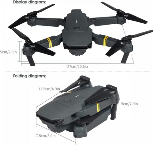 Foldable Quadcopter Drone 720P/1080P/4k HD RC