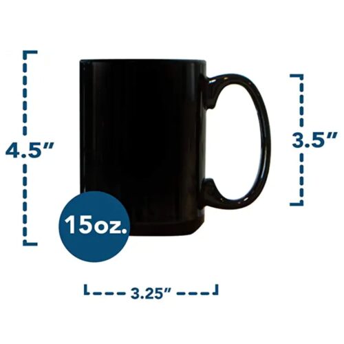 Black Ceramic Mug 15oz