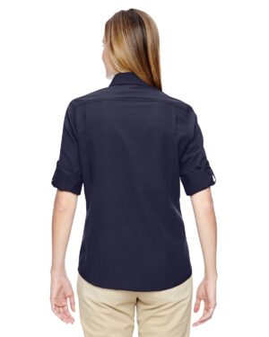 North End Ladies Excursion Concourse Performance Shirt - Navy Blue