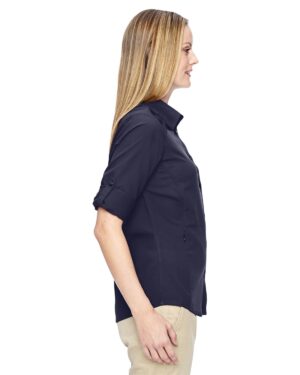 North End Ladies Excursion Concourse Performance Shirt - Navy Blue