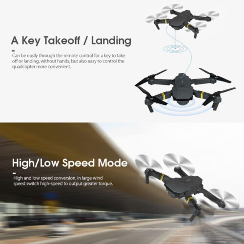 Foldable Quadcopter Drone 720P/1080P/4k HD RC