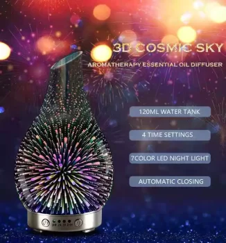 Glass Aromatherapy Essential Oil LED Diffuser