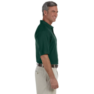 Harriton Men's Pique Short-Sleeve Polo - Hunter