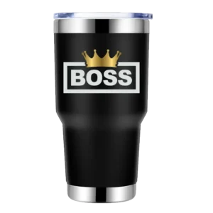 Boss Crown 30oz Insulated Vacuum Sealed Tumbler