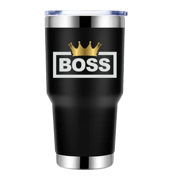 Boss Crown 30oz Insulated Vacuum Sealed Tumbler