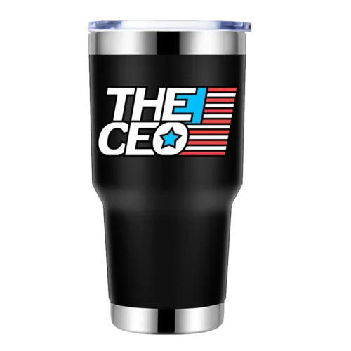 American Flag The CEO 30oz Insulated Vacuum Sealed Tumbler