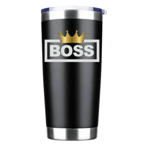 Boss Crown 20oz Insulated Vacuum Sealed Tumbler