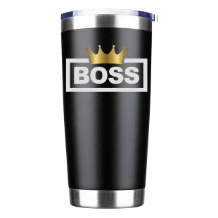Boss Crown 20oz Insulated Vacuum Sealed Tumbler