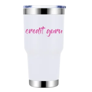 Credit Guru 30oz Insulated Vacuum Sealed Tumbler
