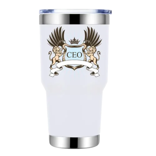 CEO Lion Crest 30oz Insulated Vacuum Sealed Tumbler