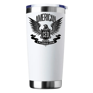 American CEO Patriotic Eagle 20oz Insulated Vacuum Sealed Tumbler