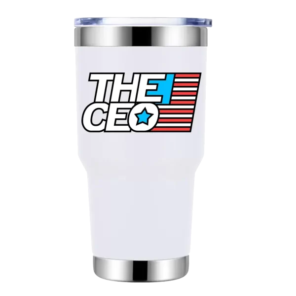 American Flag The CEO 30oz Insulated Vacuum Sealed Tumbler