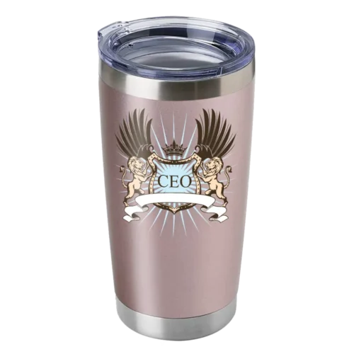 CEO Lion Crest 20oz Insulated Vacuum Sealed Tumbler