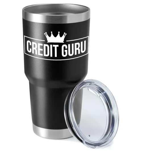 Credit Guru 30oz Insulated Vacuum Sealed Tumbler