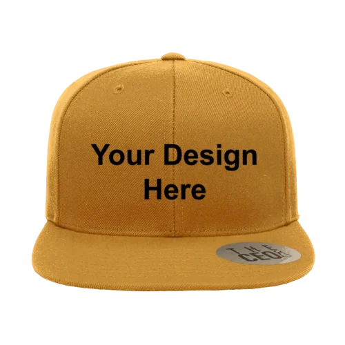 Embroidery Customizable Flat Bill Hat