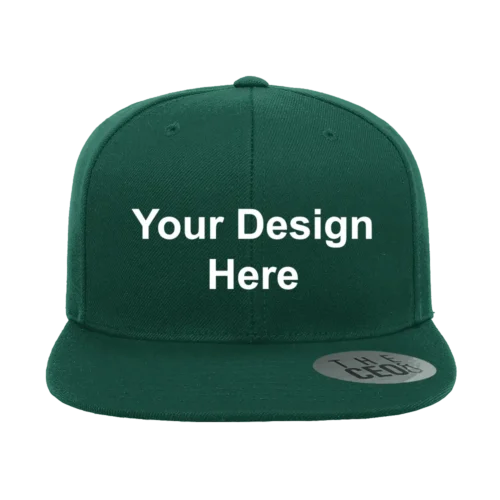 Embroidery Customizable Flat Bill Hat