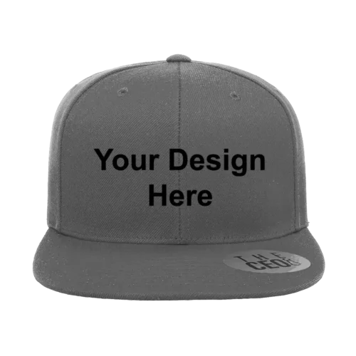 Embroidery Customizable Logo Flat Bill Hat