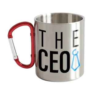 The Ceo Stainless Steel Double Wall Carabiner Mug 10oz